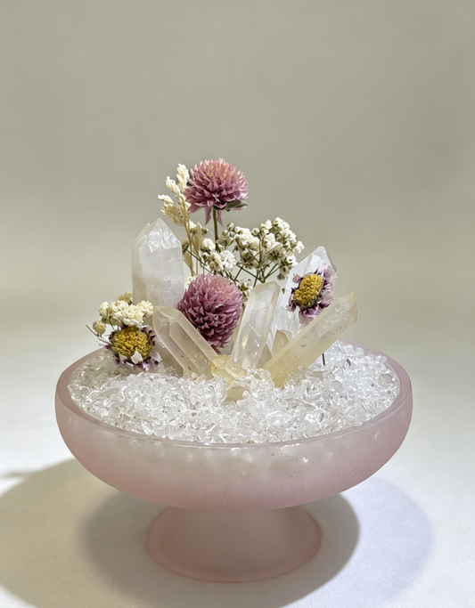 White Quartz Crystal Arrangement